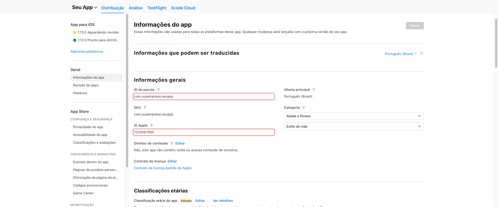 Bundle ID no App Store Connect